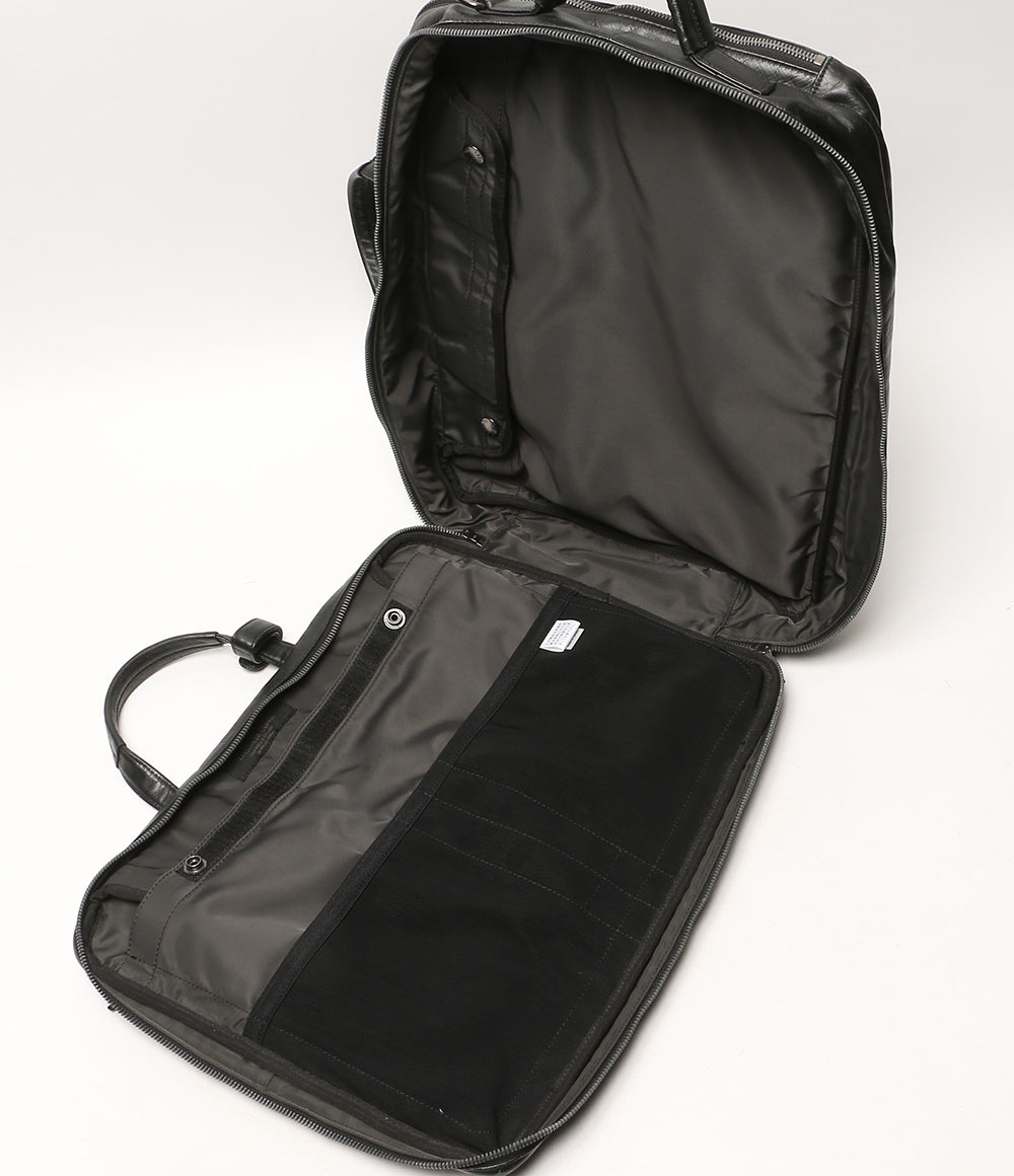 LUGGAGE LABEL ブリーフケース 3way レザー ブラック メンズ ラゲッジレーベル