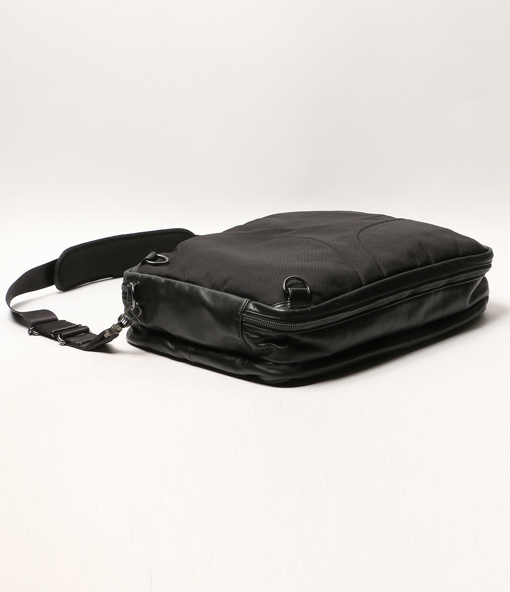 LUGGAGE LABEL ブリーフケース 3way レザー ブラック メンズ ラゲッジレーベル