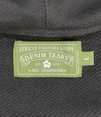DENIM TEARS デニムティアーズ パーカー アナーキージップアップフーディ メンズ SIZE L