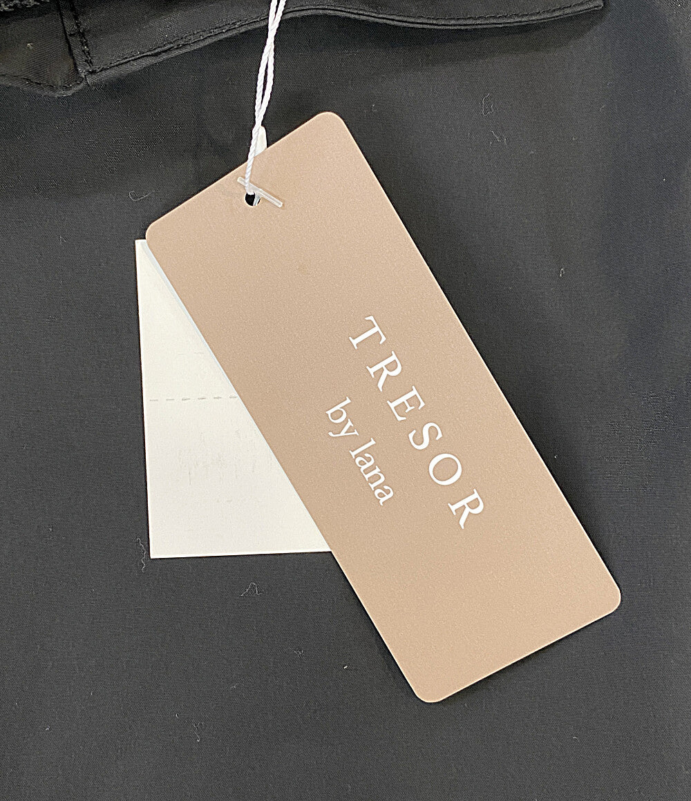 Tresor by lana トレゾールバイラナ 長袖シャツ ケミカルレースブラウス ブラック 653 4116 レディース SIZE F