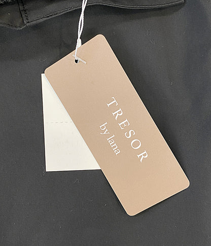 Tresor by lana トレゾールバイラナ 長袖シャツ ケミカルレースブラウス ブラック 653 4116 レディース SIZE F