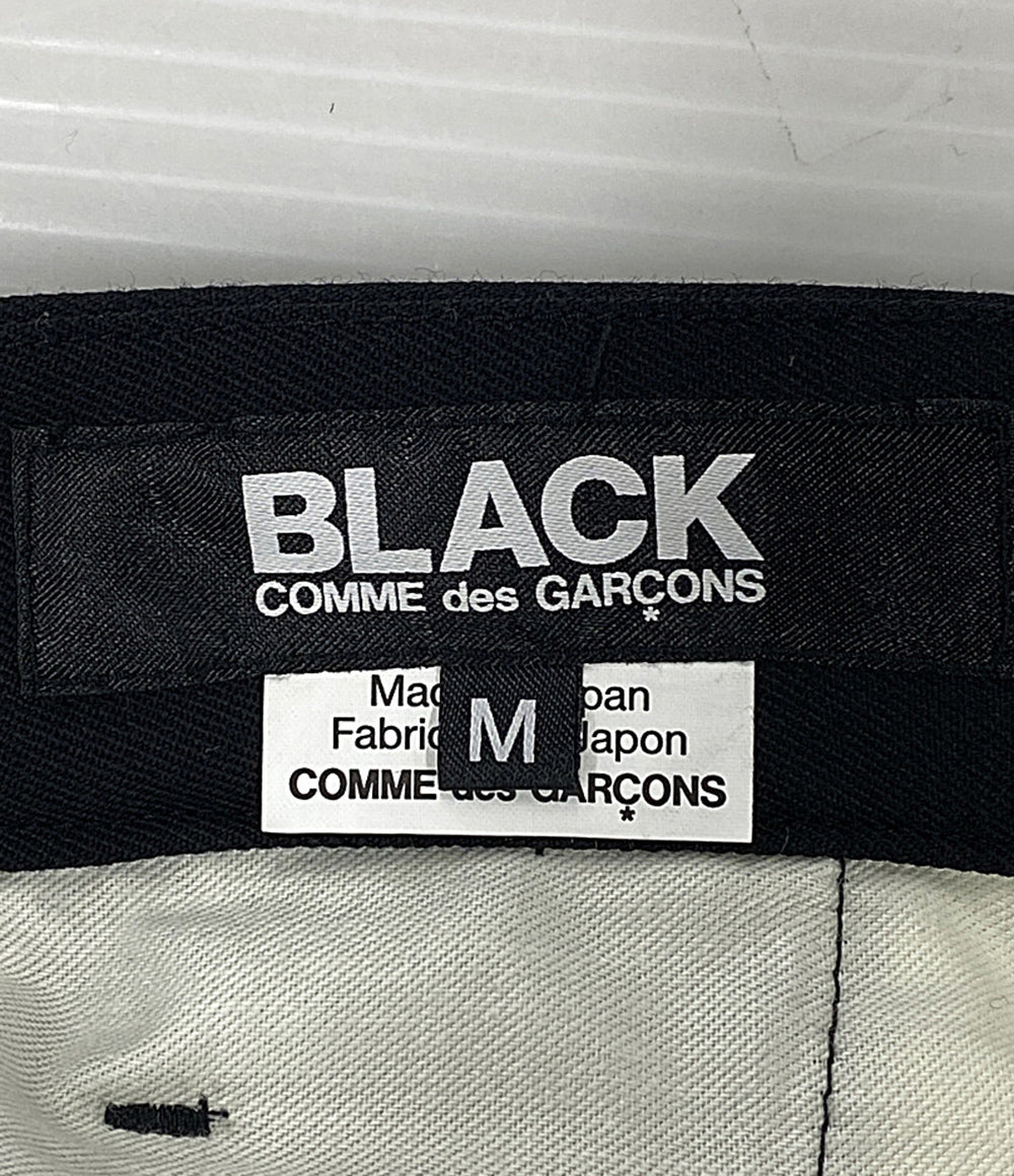 BLACK COMME des GARCONS パンツ カットアウト アジャスター スラックス AD2023 1L-P012 メンズ SIZE M ブラックコムデギャルソン