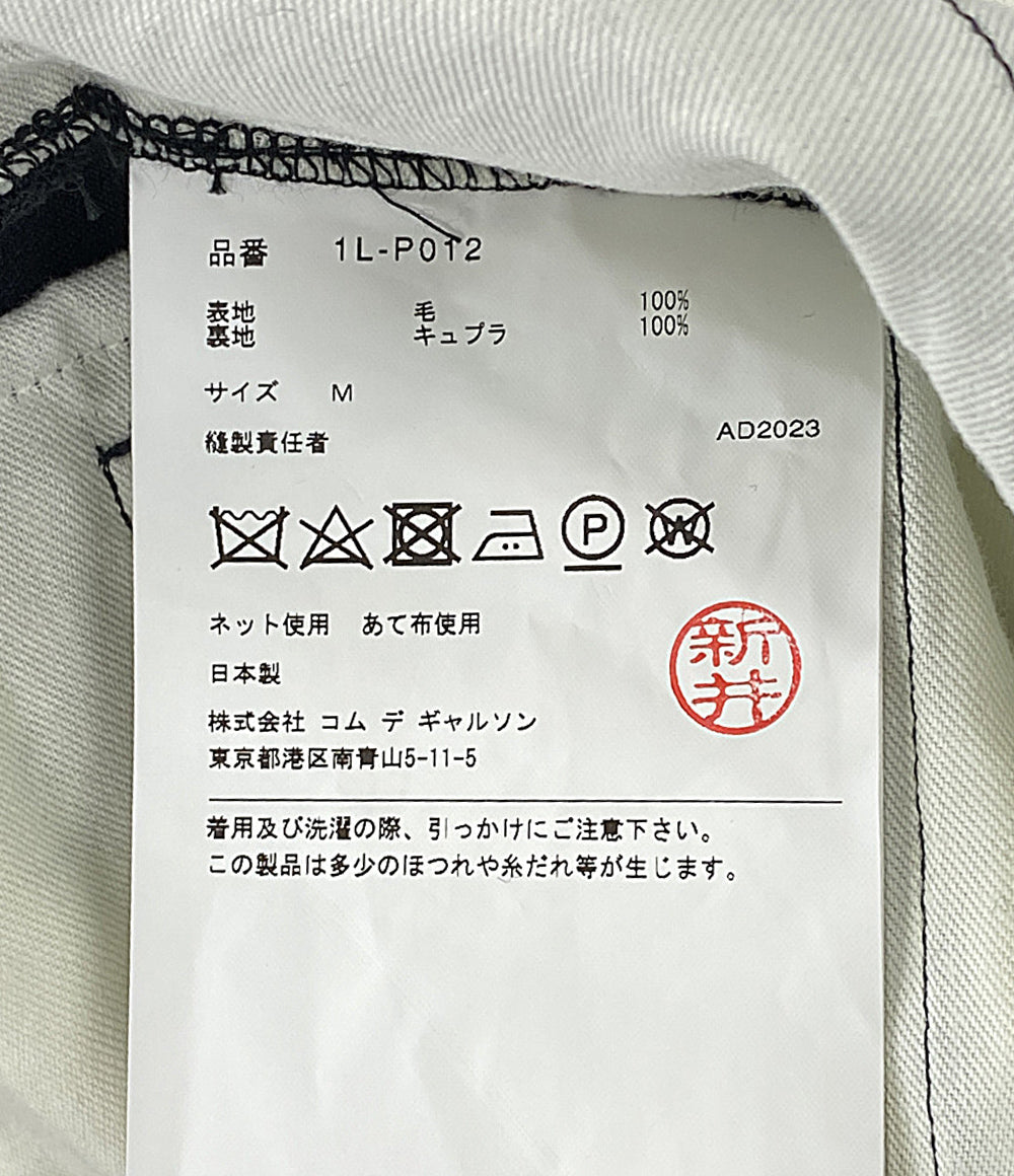 BLACK COMME des GARCONS パンツ カットアウト アジャスター スラックス AD2023 1L-P012 メンズ SIZE M ブラックコムデギャルソン
