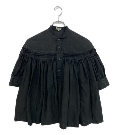 scye 半袖シャツ リネン高密度半袖タックシャツ 1219-31029 レディース SIZE 36 サイ