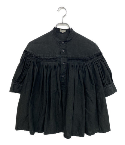 scye 半袖シャツ リネン高密度半袖タックシャツ 1219-31029 レディース SIZE 36 サイ