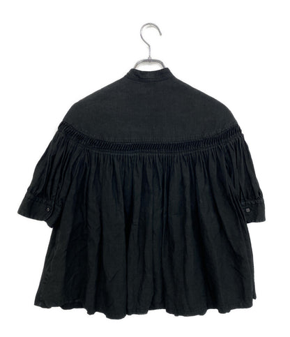 scye 半袖シャツ リネン高密度半袖タックシャツ 1219-31029 レディース SIZE 36 サイ