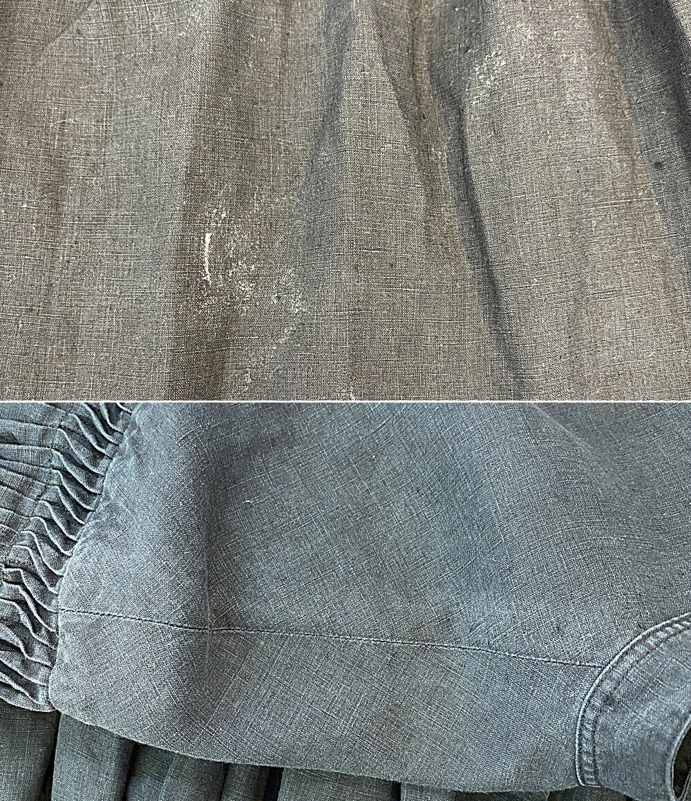 scye 半袖シャツ リネン高密度半袖タックシャツ 1219-31029 レディース SIZE 36 サイ