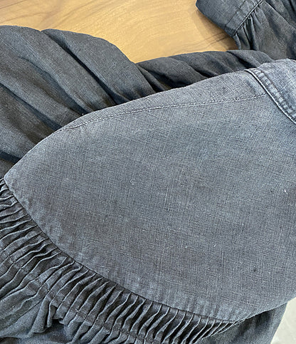 scye 半袖シャツ リネン高密度半袖タックシャツ 1219-31029 レディース SIZE 36 サイ