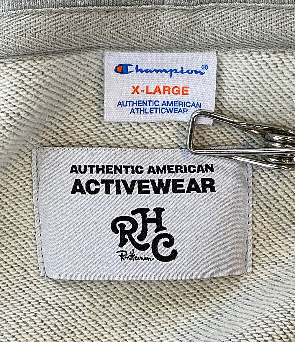 美品 Champion×RHC Ron Herman アールエイチシーロンハーマン パーカー グレー C8-B111 メンズ SIZE XL チャンピオン