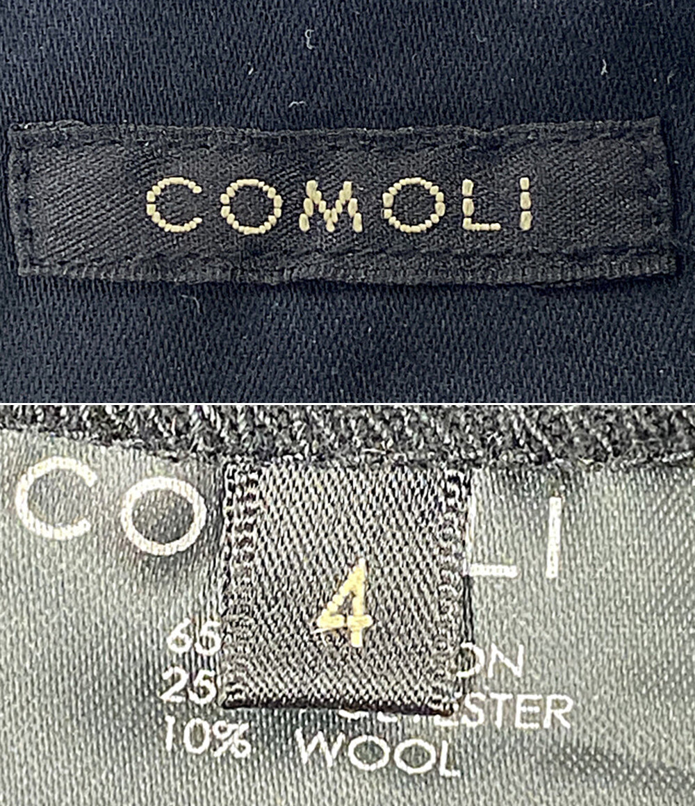 COMOLI ポストワークツイルパンツ ブラック 26SS D01-03003 メンズ SIZE 4 コモリ