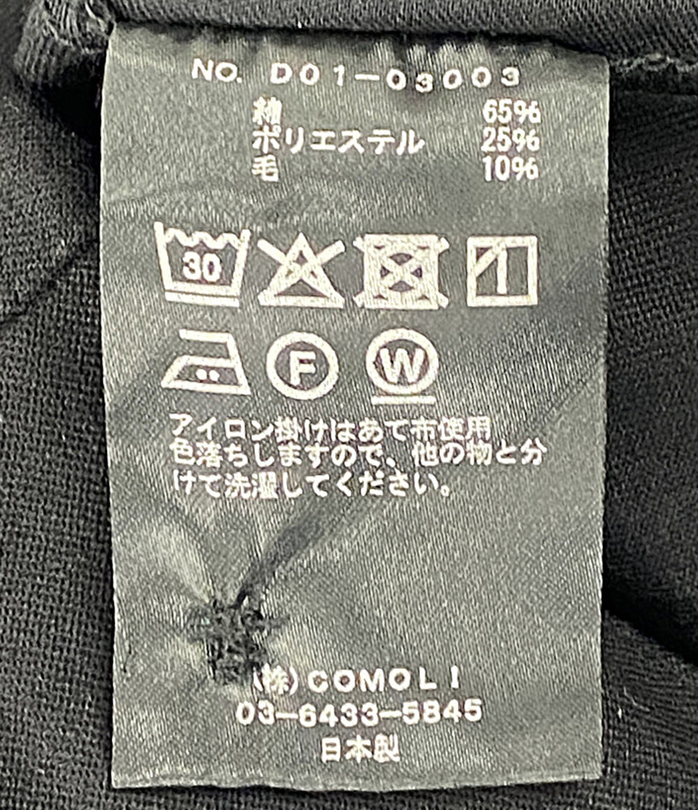 COMOLI ポストワークツイルパンツ ブラック 26SS D01-03003 メンズ SIZE 4 コモリ