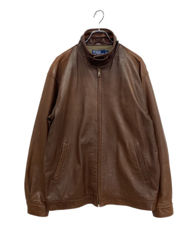 RALPH LAUREN ラムレザージャケット メンズ SIZE L ラルフローレン