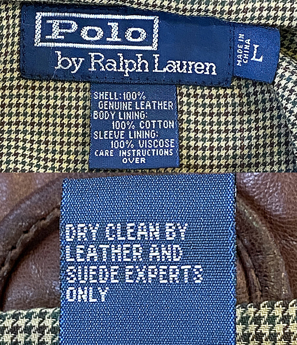 RALPH LAUREN ラムレザージャケット メンズ SIZE L ラルフローレン