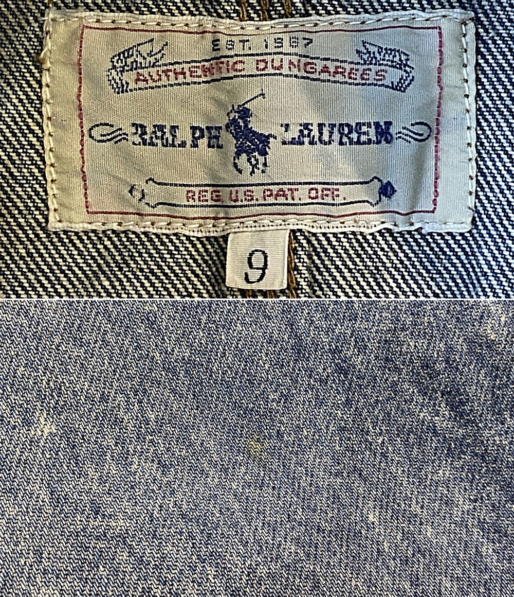 RALPH LAUREN デニムジャケット 古着 ブルー コーデュロイ C-TK-6427 メンズ SIZE 9 ラルフローレン