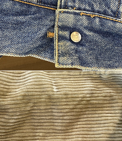RALPH LAUREN デニムジャケット 古着 ブルー コーデュロイ C-TK-6427 メンズ SIZE 9 ラルフローレン