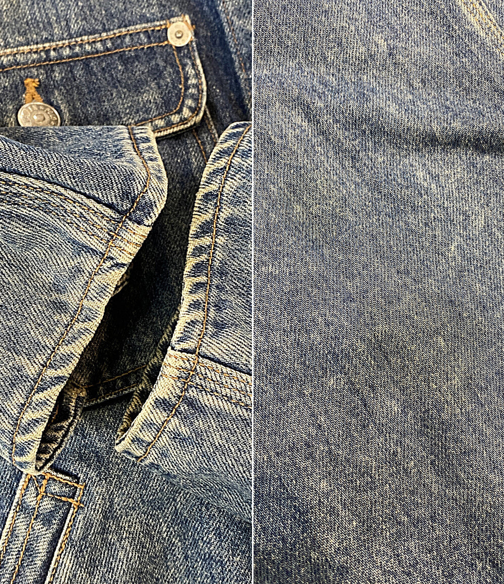 RALPH LAUREN デニムジャケット 古着 ブルー コーデュロイ C-TK-6427 メンズ SIZE 9 ラルフローレン