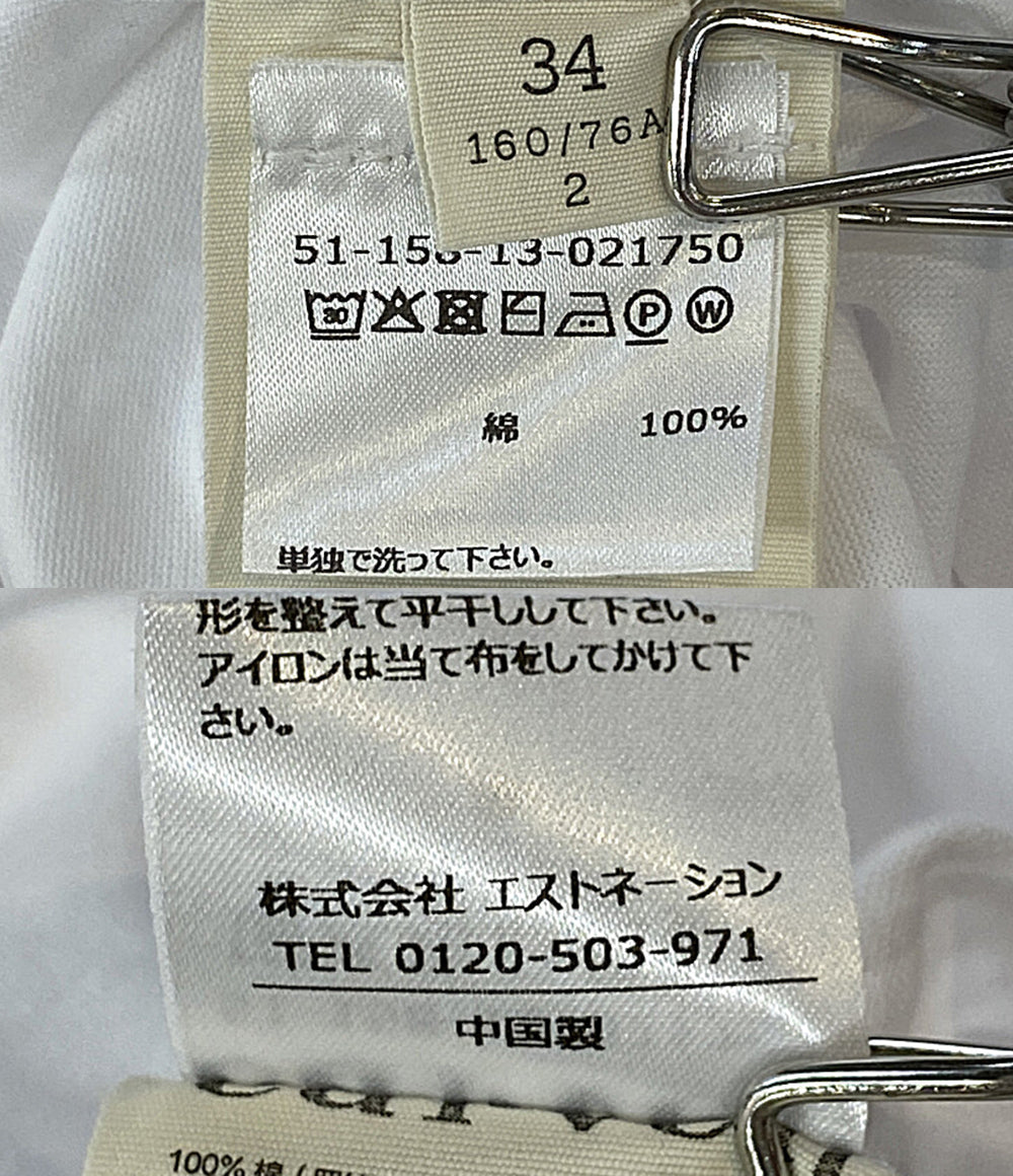 美品 CARVEN 半袖Ｔシャツ タイバックTシャツ 51-158-13-021750 レディース SIZE 34 カルヴェン