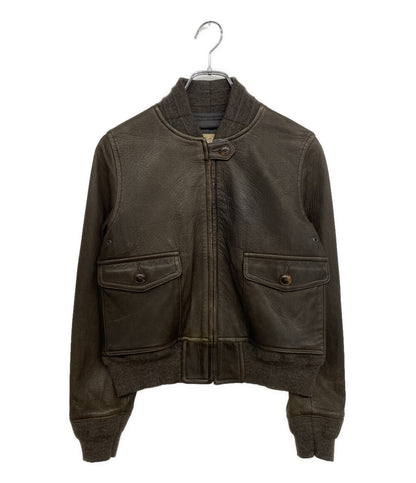NIGEL CABOURN WOMAN ウーマン ディアスキンアビエーションジャケット 8040-08-90000 レディース SIZE 8 ナイジェルケーボン