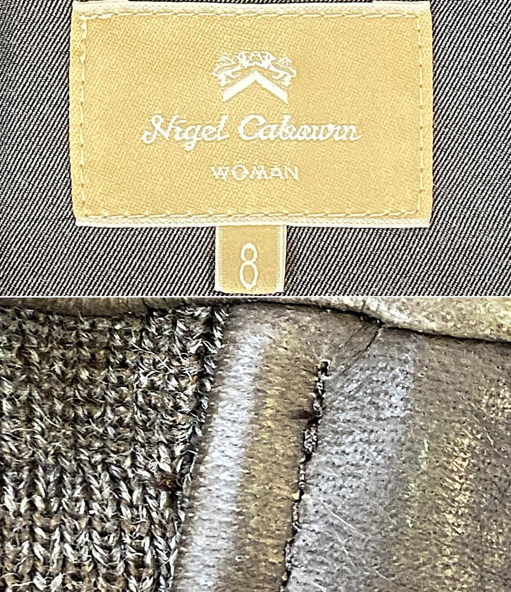 NIGEL CABOURN WOMAN ウーマン ディアスキンアビエーションジャケット 8040-08-90000 レディース SIZE 8 ナイジェルケーボン