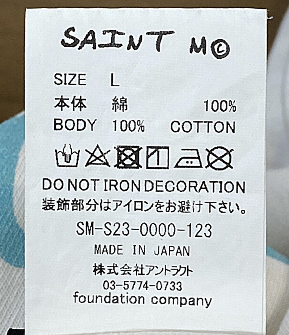 SAINT MICHAEL 半袖Ｔシャツ Disney 白の女王 SM-S23-0000-123 メンズ SIZE L セントマイケル