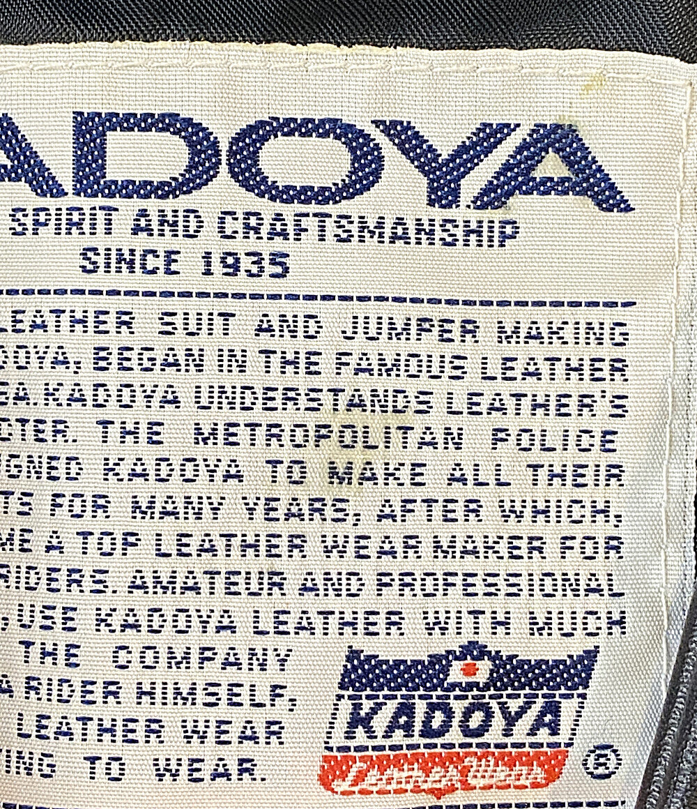 KADOYA レザーベスト KHXNV-290 メンズ SIZE M カドヤ