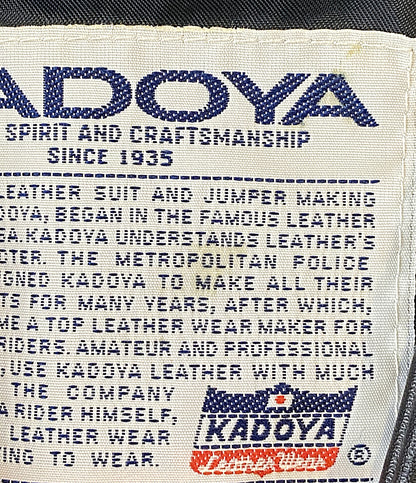 KADOYA レザーベスト KHXNV-290 メンズ SIZE M カドヤ