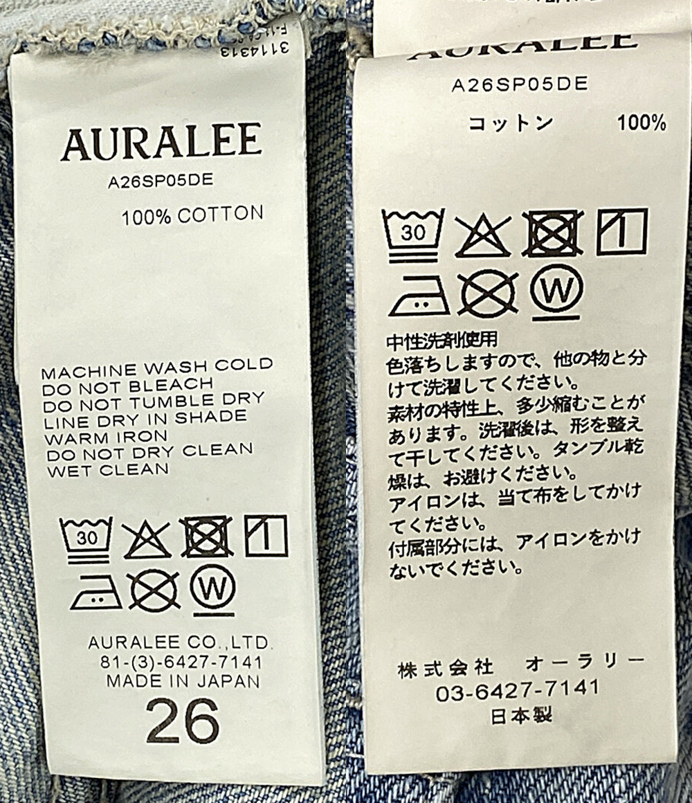 AURALEE デニムパンツ FADED SELVEDGE LIGHT DENIM PANTS 2026SS A26SP05DE メンズ SIZE 26 オーラリー