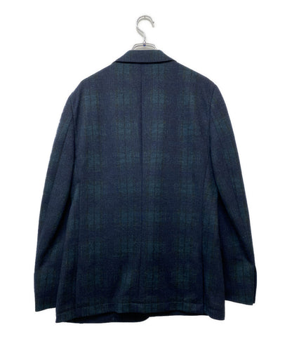 Brooks Brothers テーラードジャケット チェック ウール ネイビー グリーン メンズ SIZE M ブルックスブラザーズ