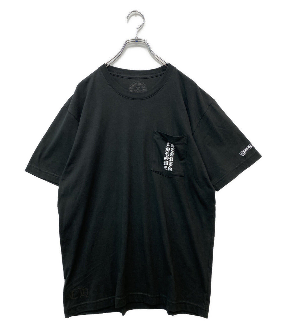 CHROME HEARTS 半袖Ｔシャツ スクロールラベルポケットTシャツ 東京限定 ブラック メンズ SIZE L クロムハーツ