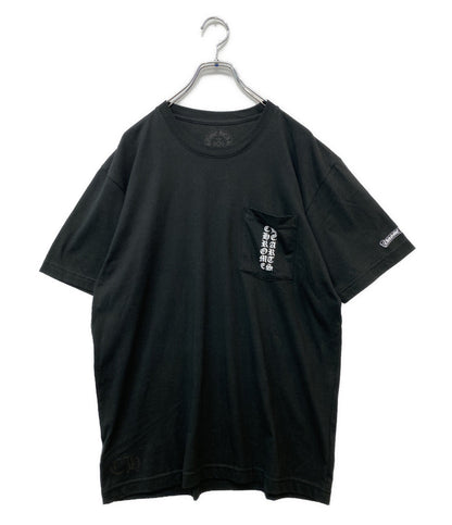 CHROME HEARTS 半袖Ｔシャツ スクロールラベルポケットTシャツ 東京限定 ブラック メンズ SIZE L クロムハーツ
