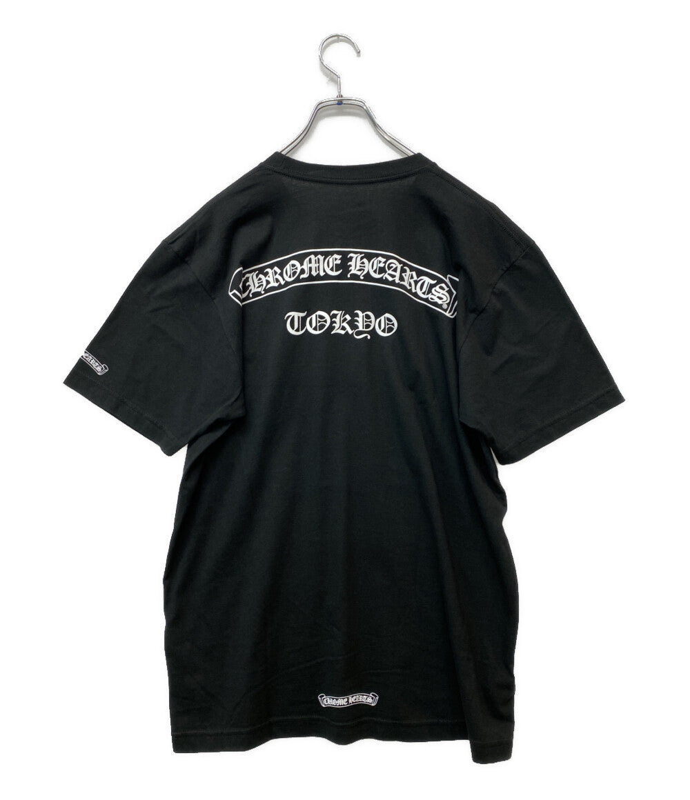CHROME HEARTS 半袖Ｔシャツ スクロールラベルポケットTシャツ 東京限定 ブラック メンズ SIZE L クロムハーツ