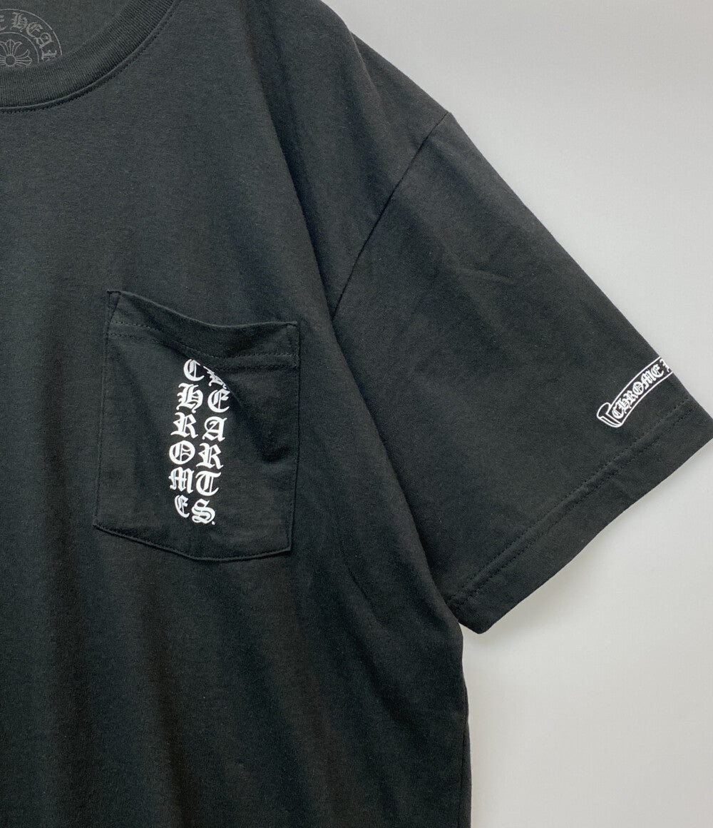 CHROME HEARTS 半袖Ｔシャツ スクロールラベルポケットTシャツ 東京限定 ブラック メンズ SIZE L クロムハーツ