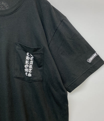 CHROME HEARTS 半袖Ｔシャツ スクロールラベルポケットTシャツ 東京限定 ブラック メンズ SIZE L クロムハーツ