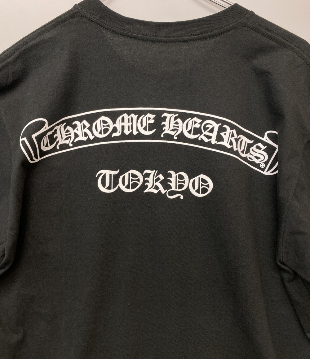 CHROME HEARTS 半袖Ｔシャツ スクロールラベルポケットTシャツ 東京限定 ブラック メンズ SIZE L クロムハーツ