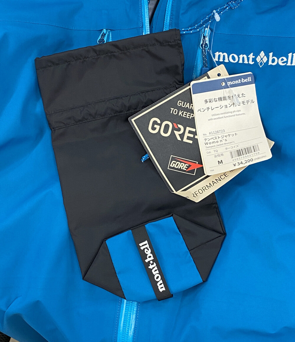 美品 mont-bell テンペストジャケット 1128723 ターコイズ レディース SIZE M モンベル