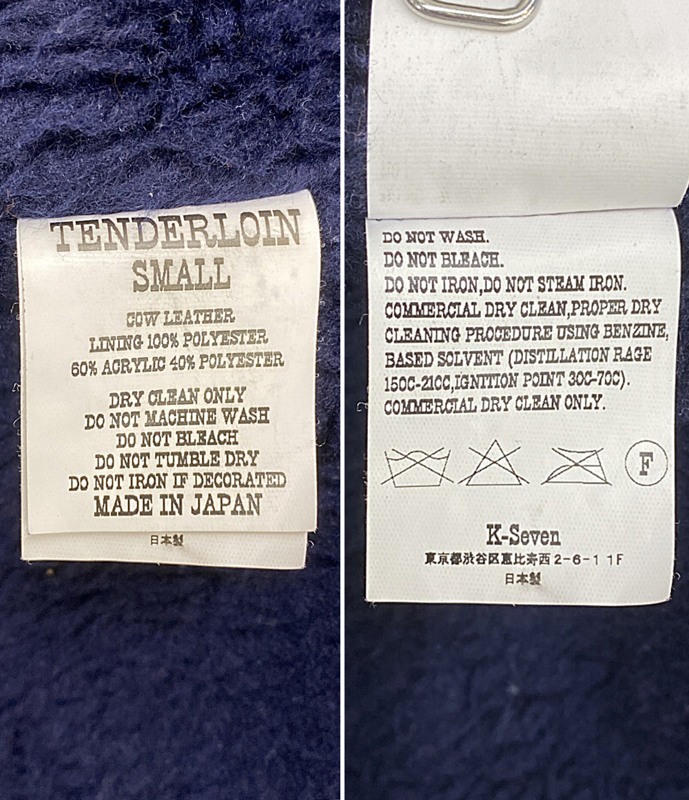 TENDERLOIN ジャケット SADDLE SUEDE JKT ネイビー メンズ SIZE S テンダーロイン