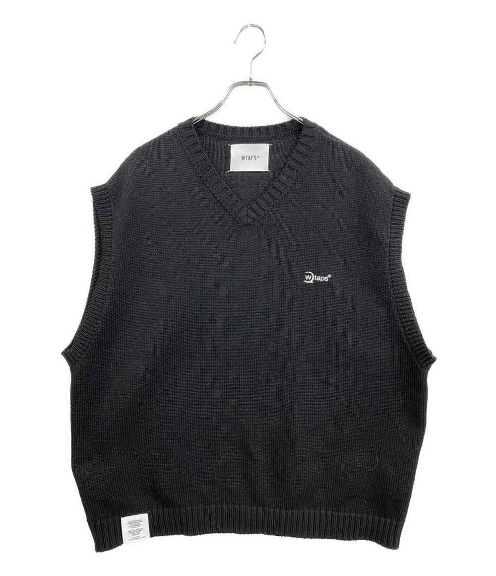 美品 WTAPS ベスト ニット 212MADT-KNM03 メンズ SIZE X04 ダブルタップス