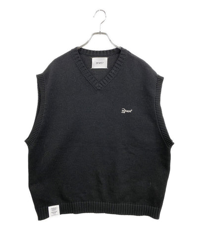 美品 WTAPS ベスト ニット 212MADT-KNM03 メンズ SIZE X04 ダブルタップス