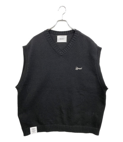 美品 WTAPS ベスト ニット 212MADT-KNM03 メンズ SIZE X04 ダブルタップス