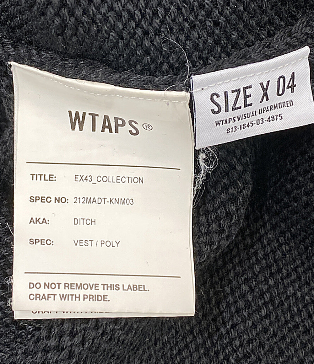 美品 WTAPS ベスト ニット 212MADT-KNM03 メンズ SIZE X04 ダブルタップス