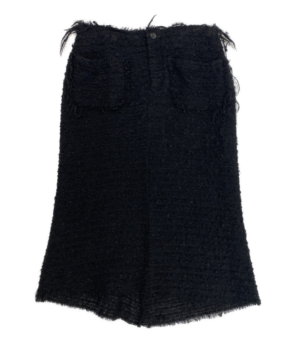 JUNYA WATANABE スカート ウールモヘヤ ブラック JKS040 レディース SIZE M ジュンヤワタナベ