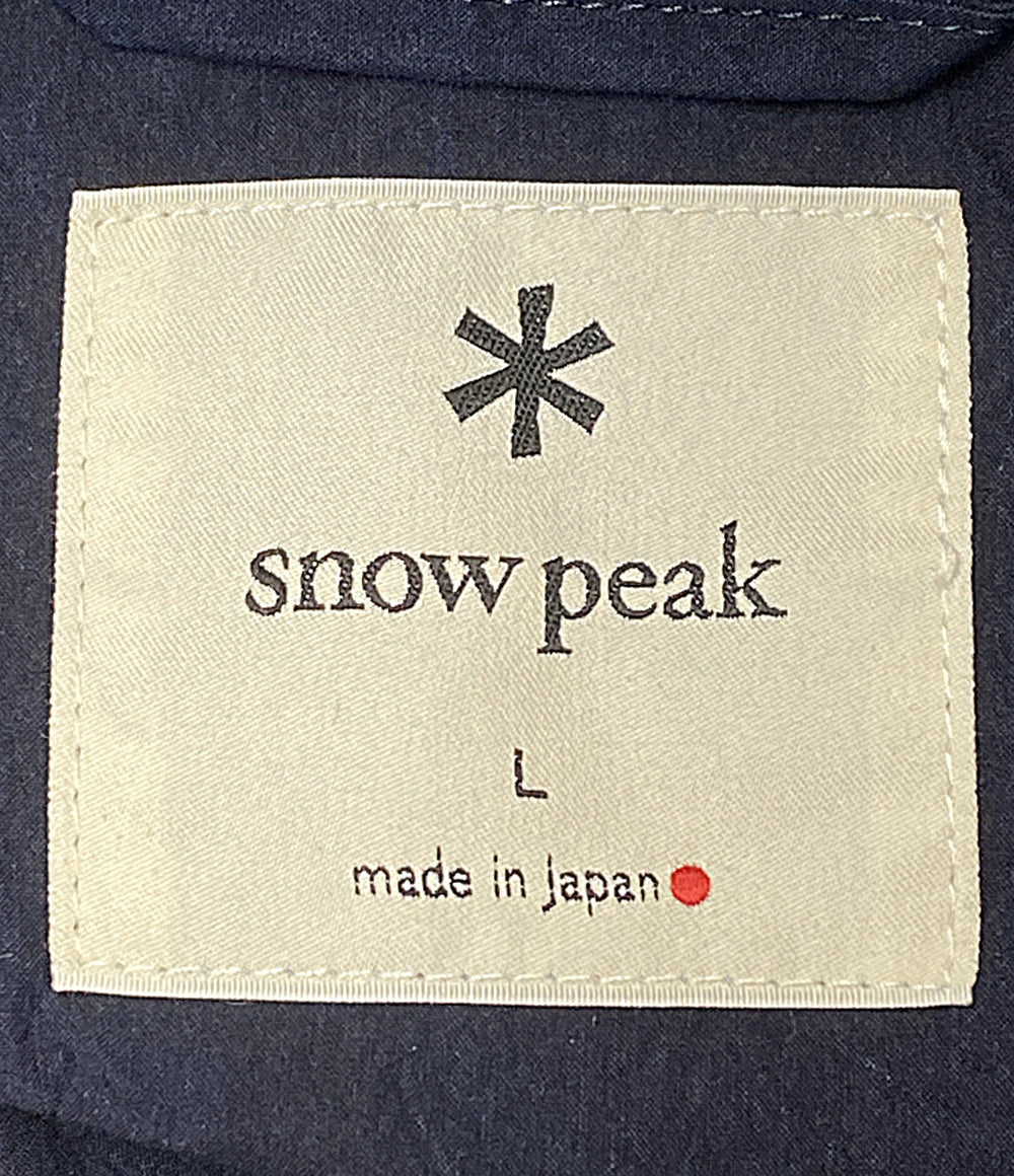 美品 SNOWPEAK パーカー JK-25SU40303073 Indigo C N Anorak メンズ SIZE L スノーピーク