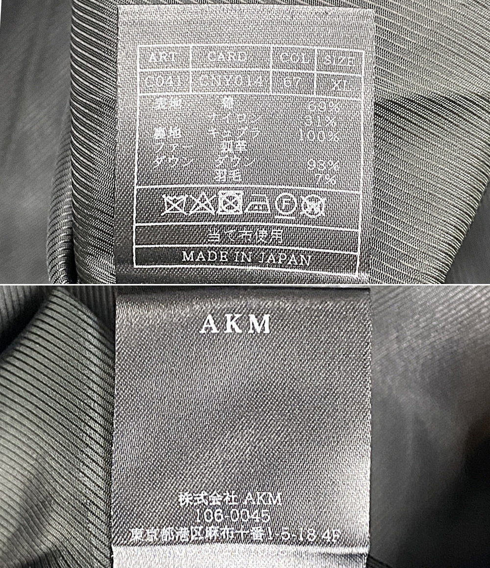 AKM ダウンジャケット カーキ CNY014 メンズ SIZE XL エイケイエム