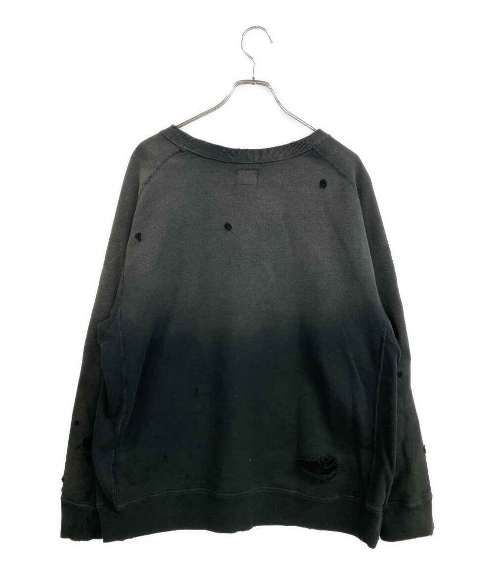 NEEDLES スウェット ブラック ダメージ加工 RW1593 メンズ SIZE M ニードルズ