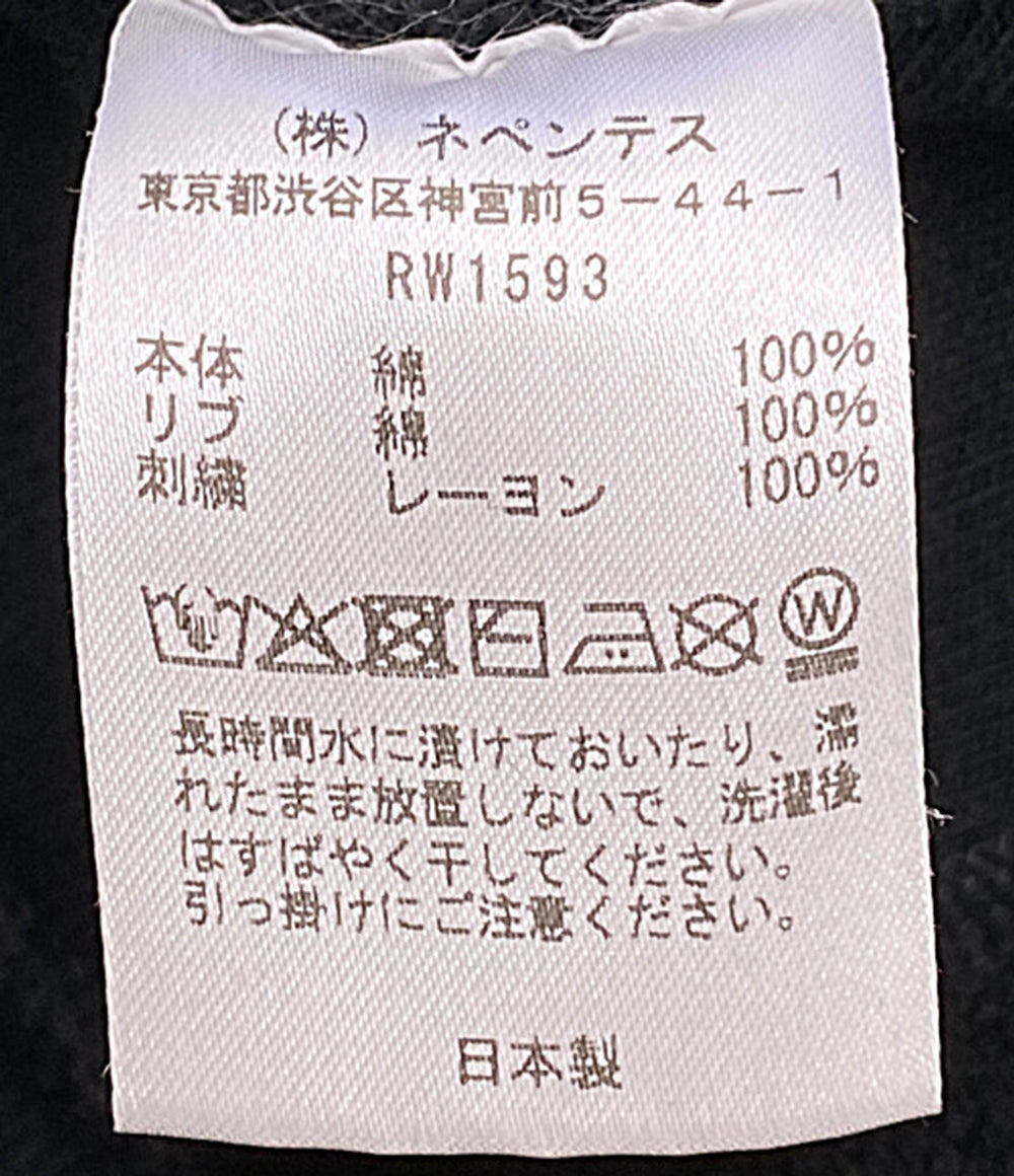 NEEDLES スウェット ブラック ダメージ加工 RW1593 メンズ SIZE M ニードルズ