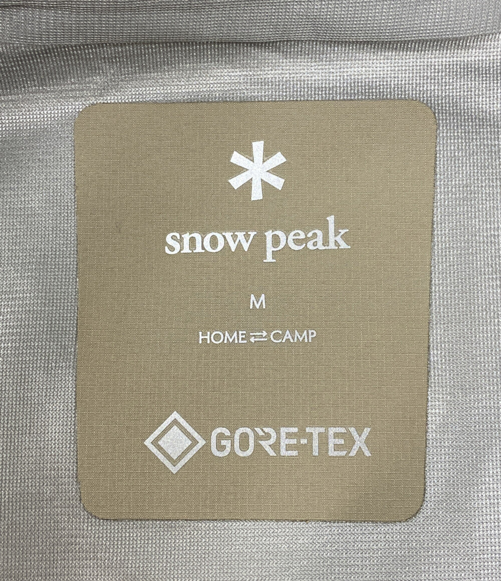 美品 Snow Peak スノーピーク ゴアテックス レインジャケット グレージュ JK-26SU014 メンズ SIZE M