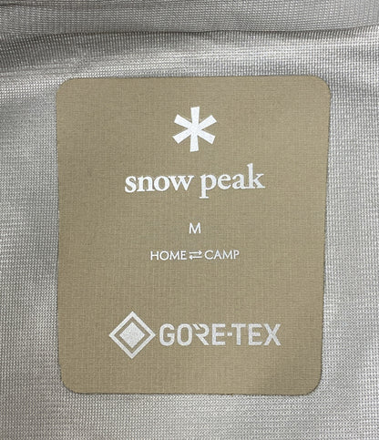 美品 Snow Peak スノーピーク ゴアテックス レインジャケット グレージュ JK-26SU014 メンズ SIZE M
