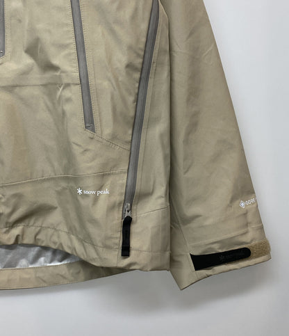美品 Snow Peak スノーピーク ゴアテックス レインジャケット グレージュ JK-26SU014 メンズ SIZE M