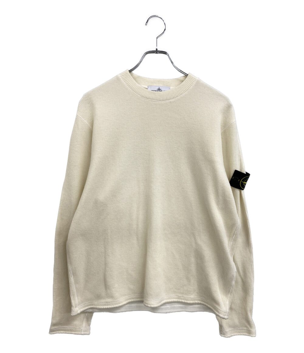 美品 STONE ISLAND ニット クリーム K2S156100044S0227 メンズ SIZE S ストーンアイランド