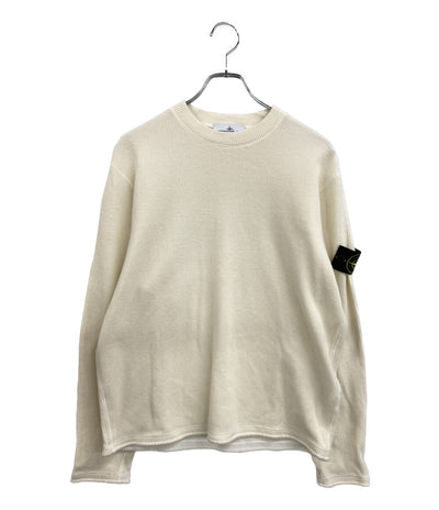 美品 STONE ISLAND ニット クリーム K2S156100044S0227 メンズ SIZE S ストーンアイランド